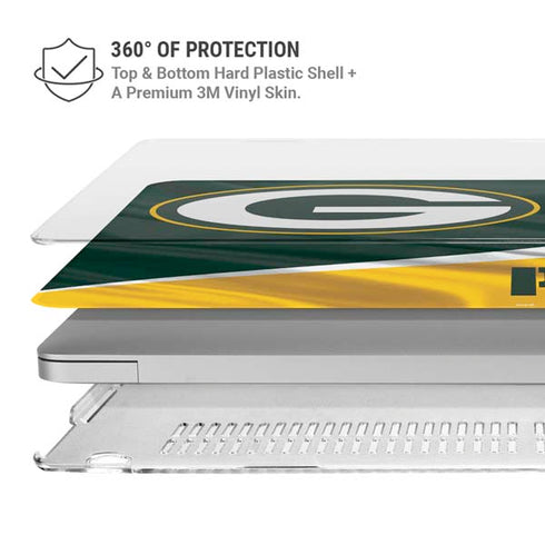 NFL Green Bay Packers MacBook Air 15in (2023-2025) Case plus Skin